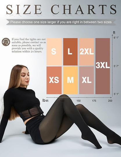 Fleece Leggings Lined Tights