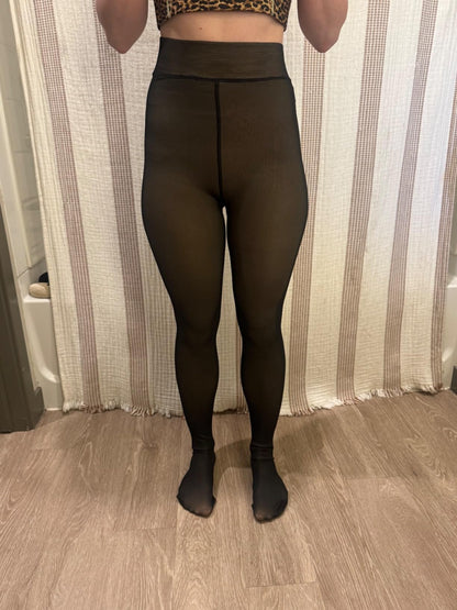 Fleece Leggings Lined Tights