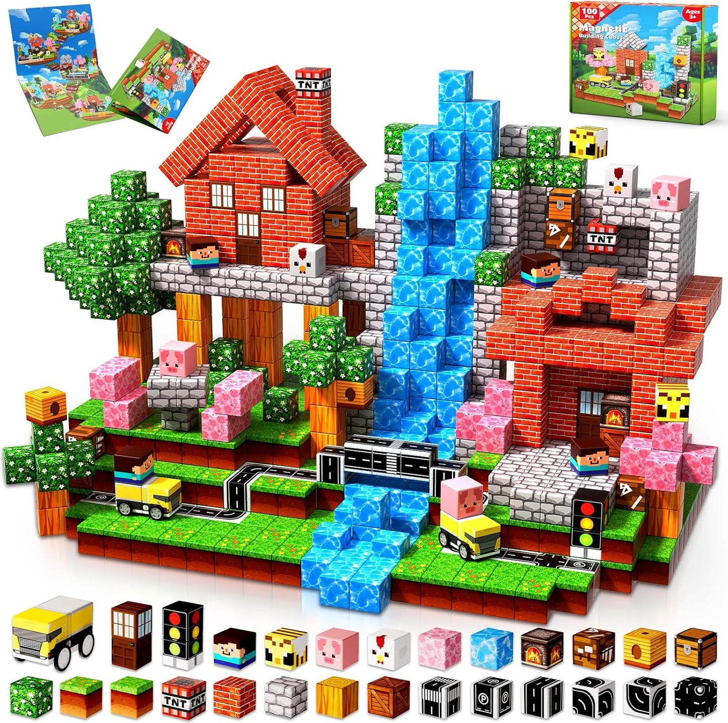 Magnetic Adventure Blocks Set