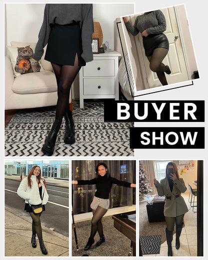 Fleece Leggings Lined Tights
