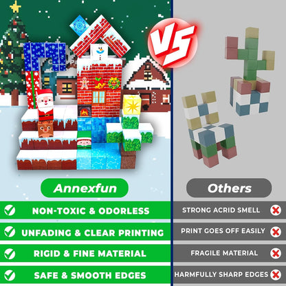 150pc Mega Christmas Magnetic Build Blocks Set